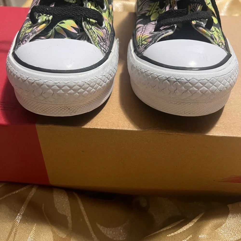 Converse CTAS Eva Lift Platform Sneaker Pink Green Black Canvas High Top Girls 2